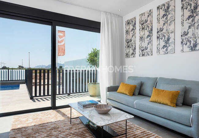 Orihuela Dolores'te Çağdaş Tasarımlı Havuzlu Villalar 35