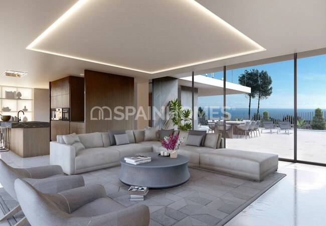 Moraira'da Muhteşem Konumda Deniz Manzaralı Lüks Villa 16