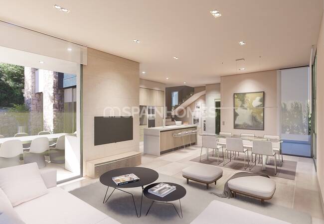 Calpe Costa Blanca'da Özel Havuzlu ve Bahçeli Şık Villa 14