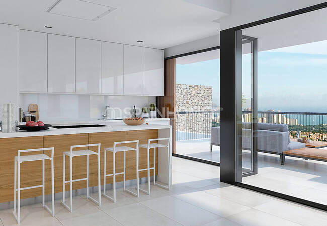 Finestrat Alicante'de Eşsiz Deniz Manzaralı Lüks Müstakil Villa 3