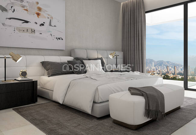 Finestrat Alicante'de Eşsiz Deniz Manzaralı Lüks Müstakil Villa 4