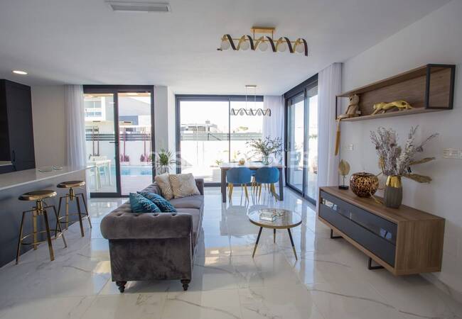 Villas Indépendantes Avec Solarium Sur Le Toit À Los Montesinos 24