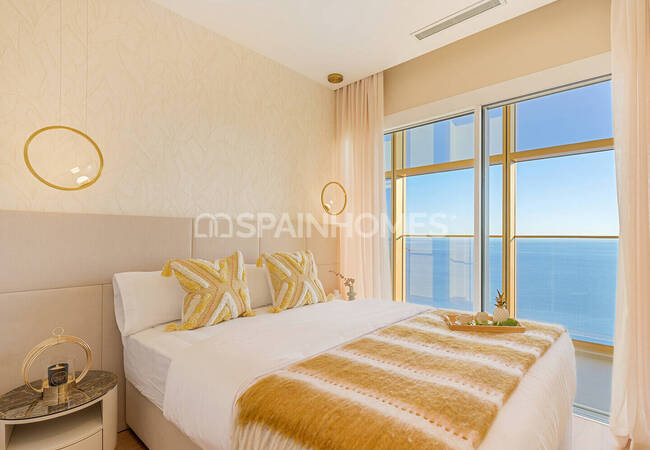 Benidorm Costa Blanca'da Plaja Yakın Deniz Manzaralı Daireler 46