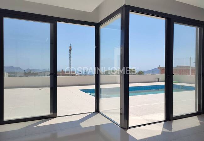 Polop'ta Geniş Teraslı Akdeniz Stilinde Şık Villalar 29