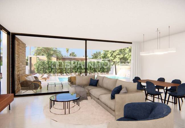 La Zenia'da Sahile Çok Yakın Konumda Şık Tasarımlı Lüks Villa 15