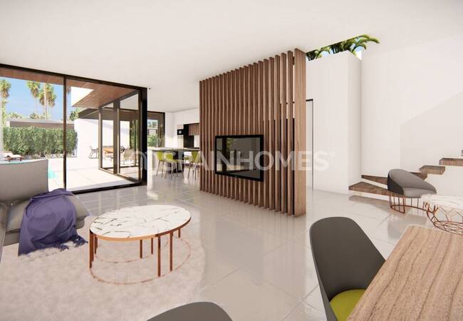 La Zenia'da Sahile Çok Yakın Konumda Şık Tasarımlı Lüks Villa 16