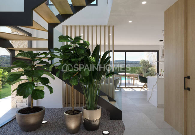 Eleganta Hus Till Salu I Monforte Del Cid Med Privata Pooler 9