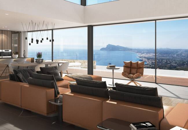 Alicante Altea’da Panoramik Manzaralı Satılık Yeni Villa