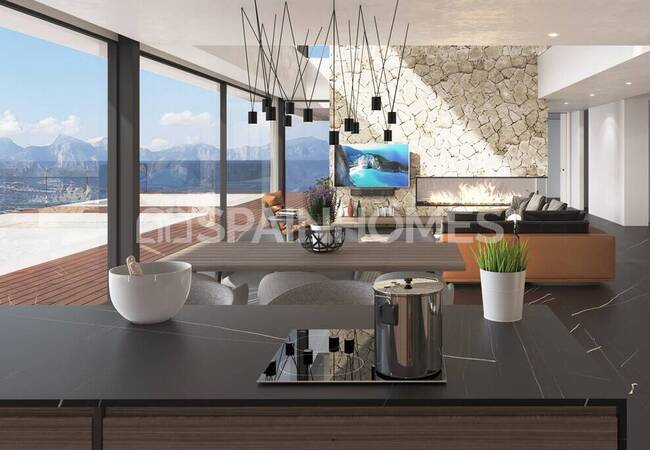 Alicante Altea’da Panoramik Manzaralı Satılık Yeni Villa 12