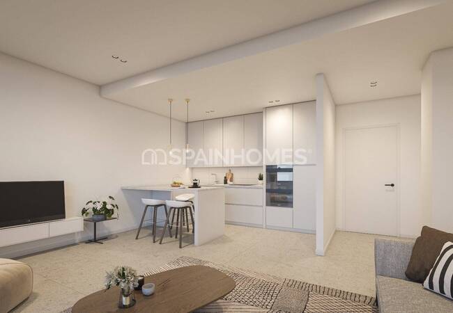 Alicante Villajoyosa'da Sahile Çok Yakın Konumda Lüks Daireler 20