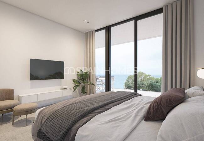 Alicante Villajoyosa'da Sahile Çok Yakın Konumda Lüks Daireler 23