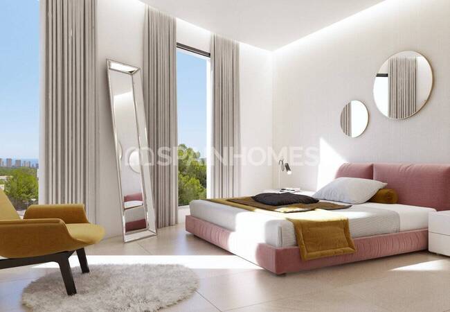 Alicante Finestrat'ta Eşsiz Manzaralı ve Lüks Tasarımlı Villa 16