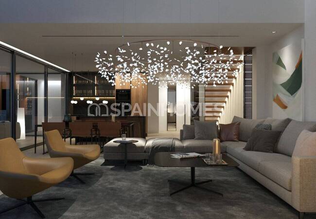 Alicante Finestrat'ta Eşsiz Manzaralı ve Lüks Tasarımlı Villa 12