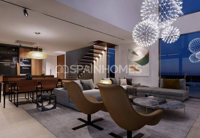 Alicante Finestrat'ta Eşsiz Manzaralı ve Lüks Tasarımlı Villa 11