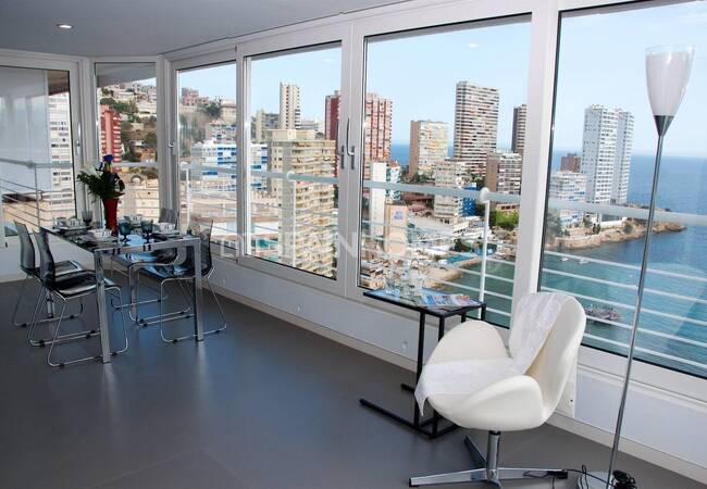 Renoverade Lägenheter Med Havsutsikt I Komplex I Benidorm Alicante