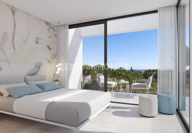 Видовые Виллы с Бассейном и Террасами в Финестрате, Аликанте 11