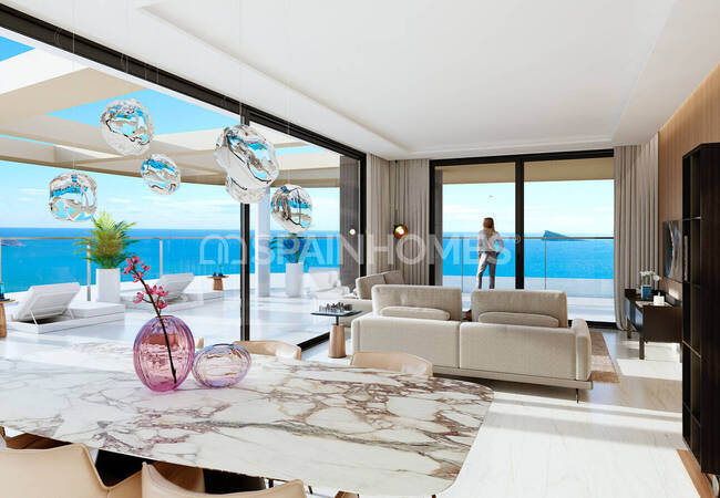 Тихие Квартиры с Видом на Море в Бенидорме, Аликанте 12