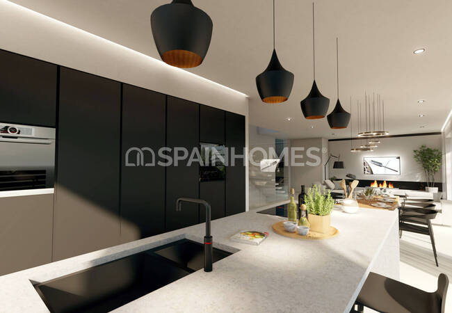 Alicante El Campello'da 3 Odalı Müstakil Villa 13