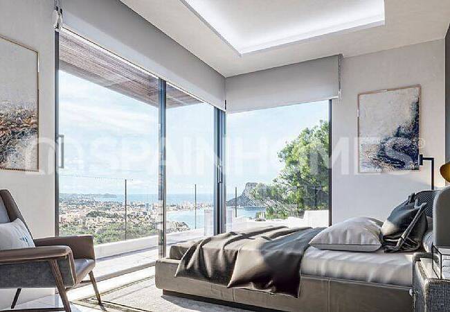 Alicante Calpe'de Deniz Manzaralı 4 Yatak Odalı Ev 10