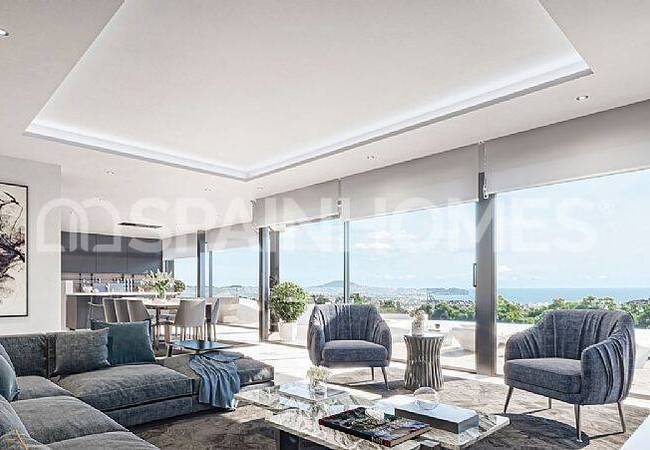 Alicante Calpe'de Deniz Manzaralı 4 Yatak Odalı Ev 9