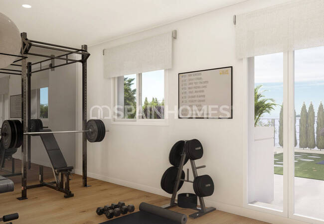 Alicante La Nucia'da Havuzlu Sitede Şık Yarı Müstakil Villalar 12