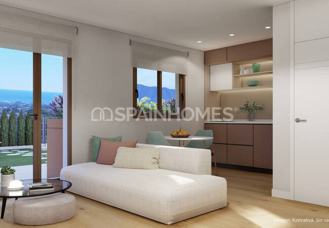 Alicante La Nucia'da Havuzlu Sitede Şık Yarı Müstakil Villalar 10