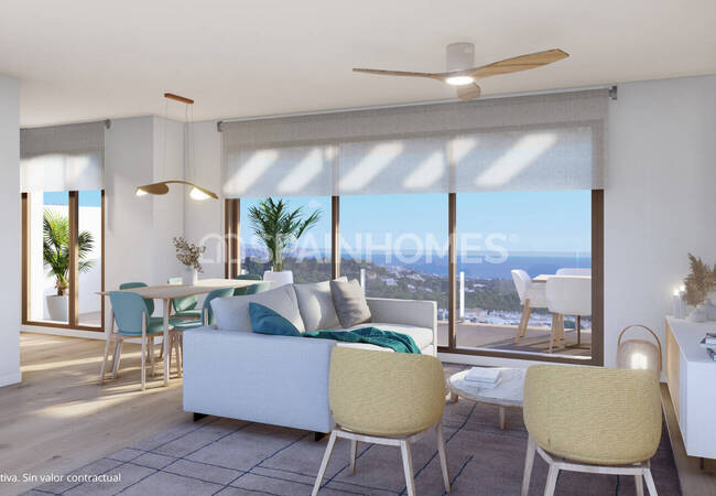 Alicante La Nucia'da Havuzlu Sitede Şık Yarı Müstakil Villalar 9