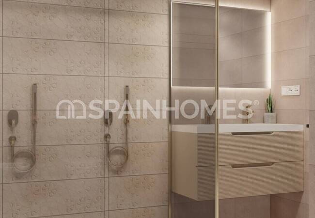 Alicante La Nucia'da Havuzlu Sitede Şık Yarı Müstakil Villalar 17