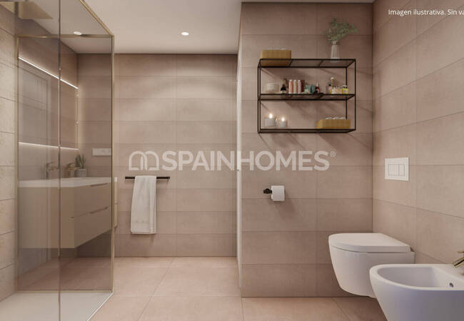 Alicante La Nucia'da Havuzlu Sitede Şık Yarı Müstakil Villalar 18