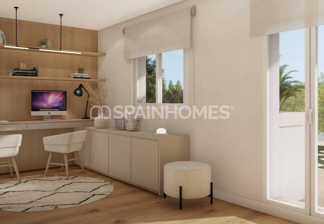 Alicante La Nucia'da Havuzlu Sitede Şık Yarı Müstakil Villalar 15