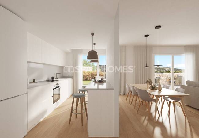 فلل مطلة على البحر في مجمع بالقرب من الشاطئ في أليكانتي فينسترات 13