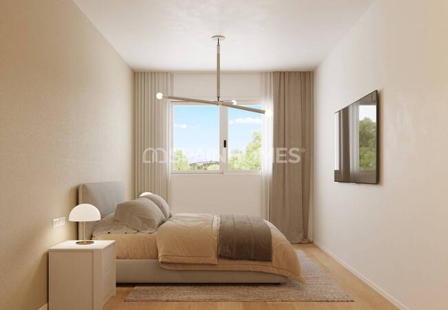 فلل مطلة على البحر في مجمع بالقرب من الشاطئ في أليكانتي فينسترات 16