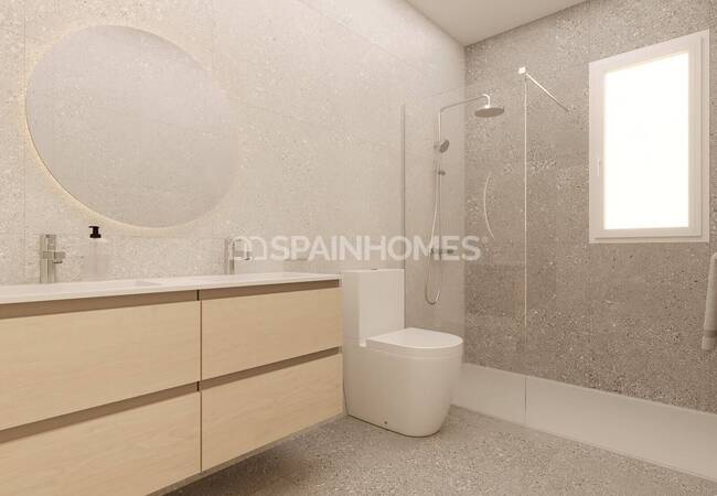 فلل مطلة على البحر في مجمع بالقرب من الشاطئ في أليكانتي فينسترات 20