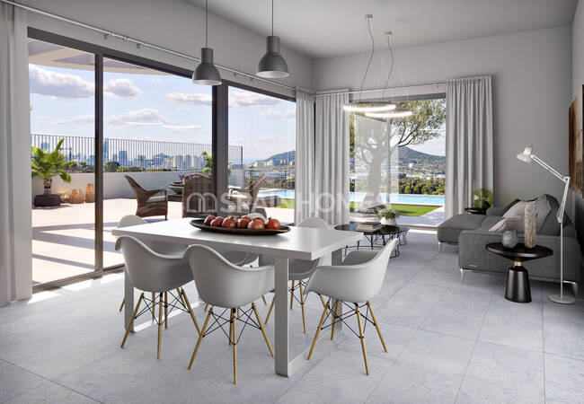 2 and 3-bedroom Golf Flats in a Complex with Pool in Finestrat 12