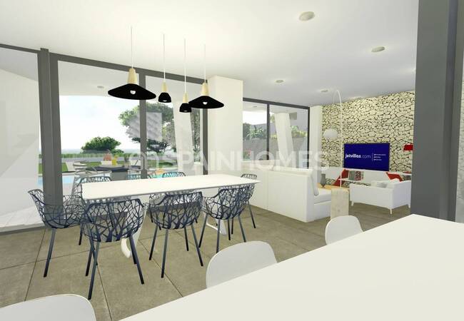 Élégante Villa 4 Chambres Avec Vue Sur La Mer À Calpe, Alicante 12