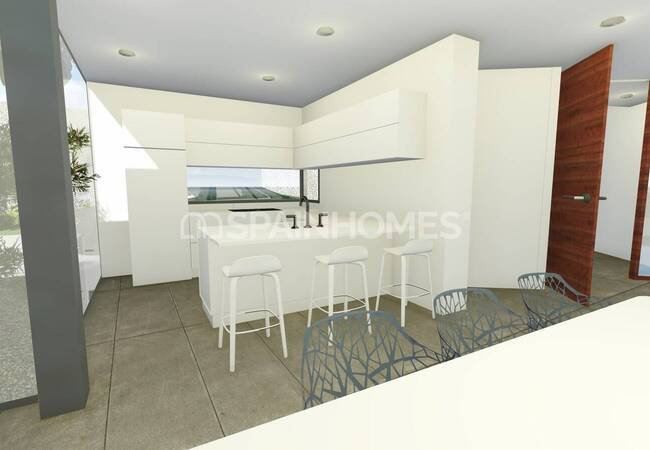 Élégante Villa 4 Chambres Avec Vue Sur La Mer À Calpe, Alicante 14