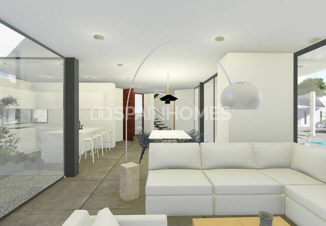 Élégante Villa 4 Chambres Avec Vue Sur La Mer À Calpe, Alicante 11