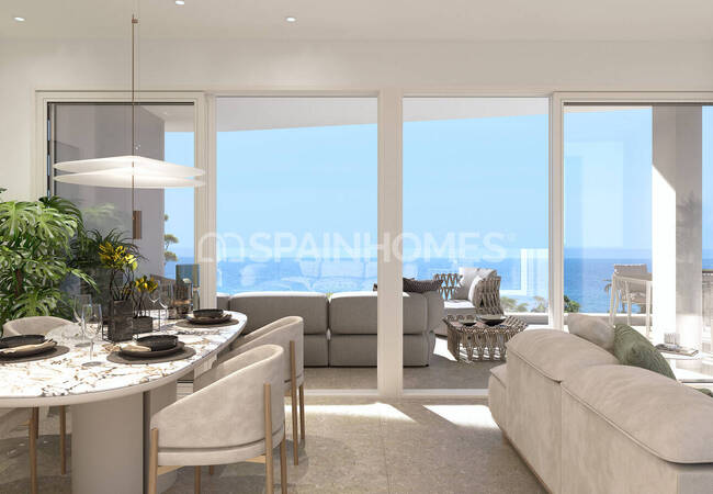 Pilar De La Horadada'da Mobilyalı Deniz Manzaralı Daireler 5