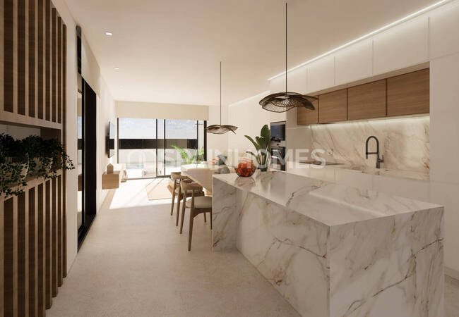 منازل حديثة من 3 غرف نوم مع مسبح خاص في دولوريس 15