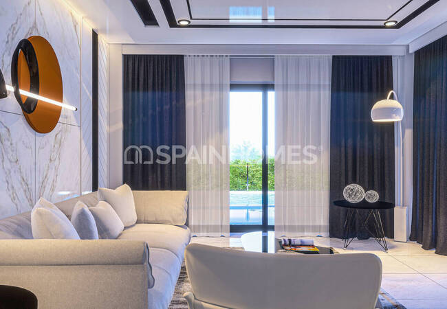 Alicante Monte Solana'da Deniz Manzaralı ve Havuzlu Villalar 8