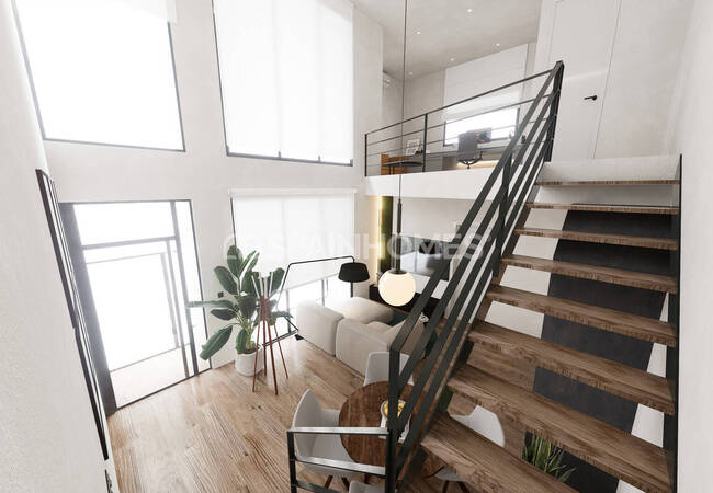 Alicante'de Havuzlu Sitede Loft Tarzı Şık Tasarımlı Daireler 9