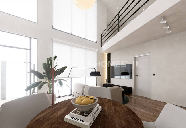 Alicante'de Havuzlu Sitede Loft Tarzı Şık Tasarımlı Daireler 7