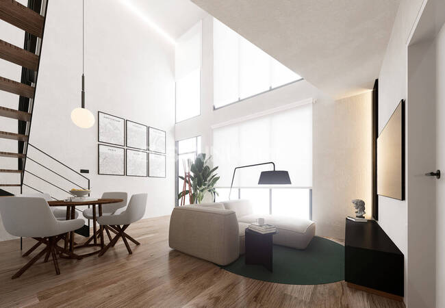 Alicante'de Havuzlu Sitede Loft Tarzı Şık Tasarımlı Daireler 6