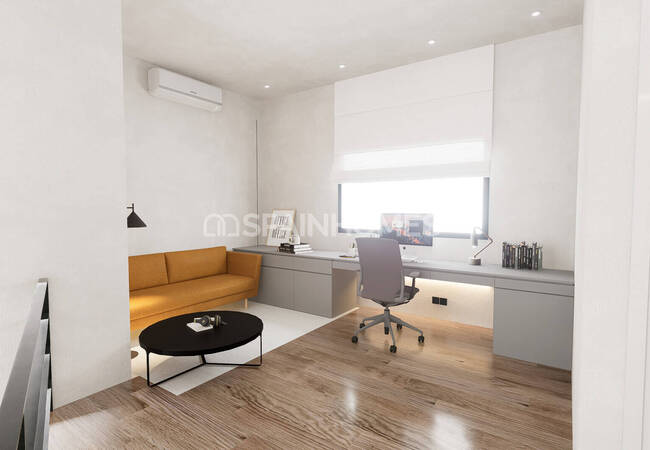 Alicante'de Havuzlu Sitede Loft Tarzı Şık Tasarımlı Daireler 11