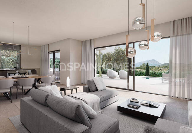 Jávea'da Havuzlu ve Modern Olanaklı 4 Yatak Odalı Villa 5