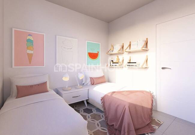 Квартиры с 2 и 3 спальнями и общим бассейном в Хавее 8