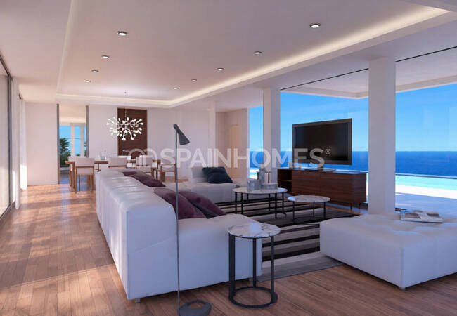 Villa Avec Vue Mer Et Piscine À Débordement À Alicante 6