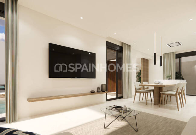 Alicante Dolores'te Olanaklara Yakın Sitede Havuzlu Villalar 9