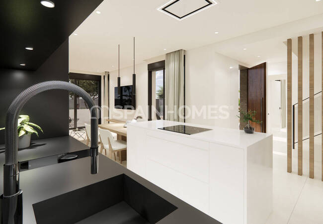 Alicante Dolores'te Olanaklara Yakın Sitede Havuzlu Villalar 12