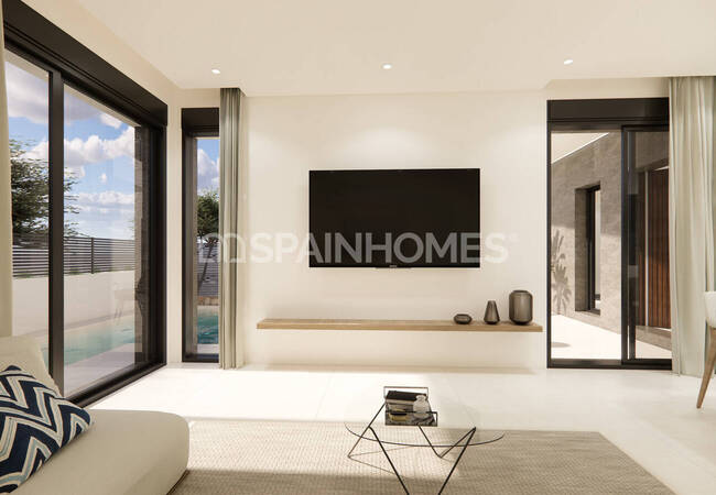 Alicante Dolores'te Olanaklara Yakın Sitede Havuzlu Villalar 8